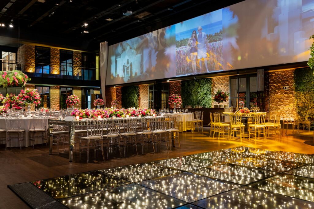 LED video wall hire for weddings custom sizes